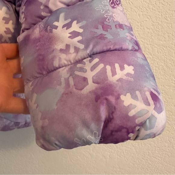 Snozu Double Zip Puffer Jacket, Purple Snowflake ❄️ Color. Size Toddler … - Picture 8 of 16